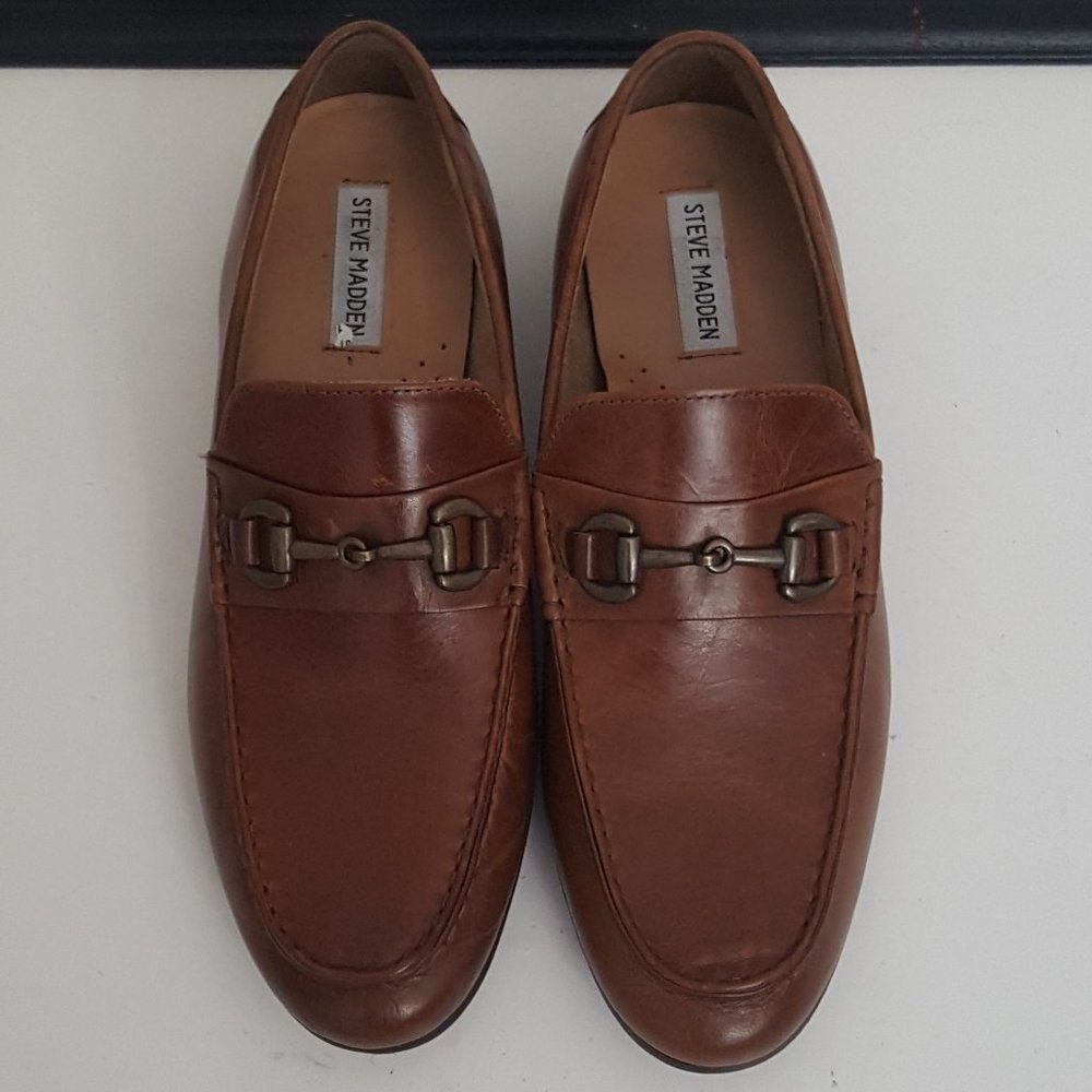 New Men's Driver Shoes Steve Madden Color Brown Size 10